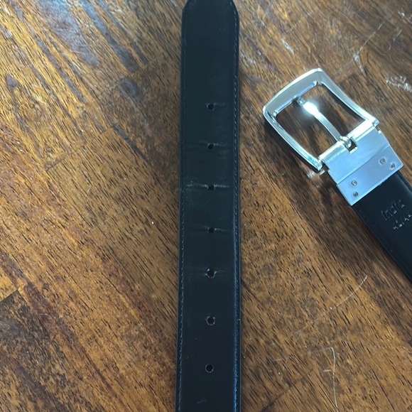 Steve Madden Tan Leather Belt with Silver Buckle - Picture 8 of 9